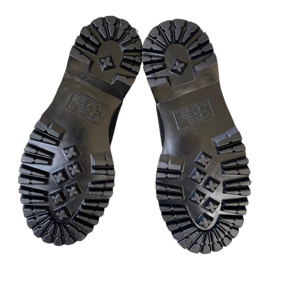 SOLDDr. Martens V 2976 Quad Mono Black Vegan Leather Platform Chelsea Boots SZ 7 - Picture 7 of 7